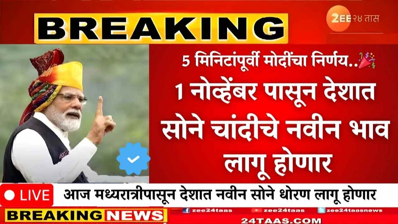 Gold-Silver Price Drop: मोठी संधी! सोन्याचा भाव अचानक कोसळला; आजचे सोन्याचे नवीन बाजार भाव येथे पहा